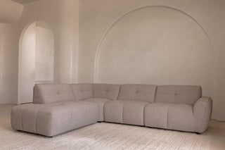 Como 4 Seater Corner Chaise - Pebble