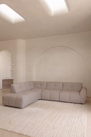 Como 4 Seater Corner Chaise - Pebble