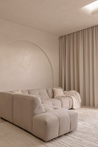 Como 4 Seater Corner Chaise - Pebble