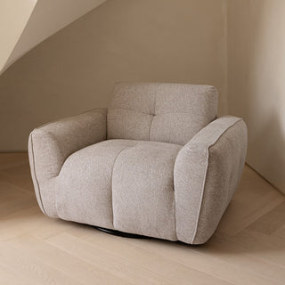 Como Swivel Chair - Lume Pebble