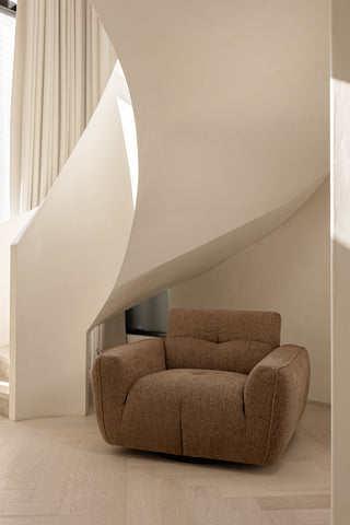 Como Swivel Chair - Lume Walnut