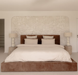 Byron Bed Frame - Vellie Mocha